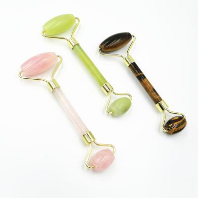 China Skin Tightening Beauty High Quality Jade Facial Massage Roller Rose Quartz Roller Gua Sha for sale