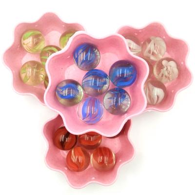 China Transparent Glass Marble Multi Color Clear Glass Beads Game Shooter Decoration Aquarium Round Glass Marble Shooting Toys for sale