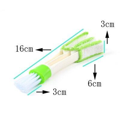 China Double Head Car Multi-perpose Sustainable Air-condition Cleaner Brush Blind Brush for sale