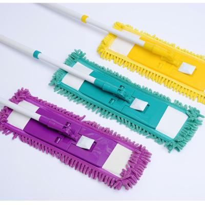 China Best Selling Sustainable Chenille Magic Cleaning Microfiber Rotating Healthy Chenille Cleaning Mop For Household for sale