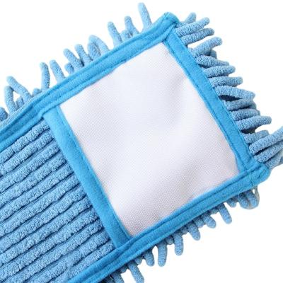 China Durable High Quality Dust Chenille Microfiber Floor Washable Microfiber Mop Head for sale