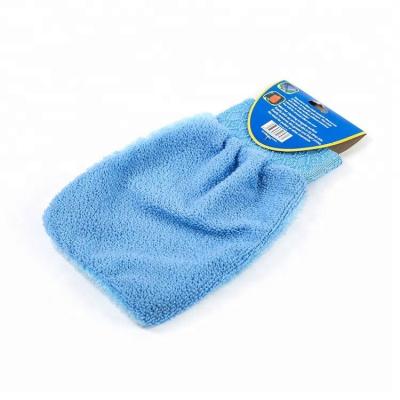 China New Chenille Chenille Fabric Microfiber Car Wash Glove Premium Running Scratch Free Car Wash Glove for sale