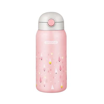 China Ningbo Longwell Kids PORTABLE Thermos with Straw Kindergarten Baby 316 Stainless Steel Water Bottle Dual-Use Cup Anti-Fall Insulated for sale