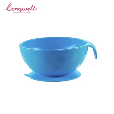 China BPA Free Baby Ningbo Longwell Snack Cup Ningbo Longwell Lunch Feeding Kids Home School Color Silicone Suction Bowl Custom Printing Baby for sale