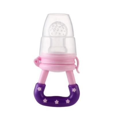 China BPA Free Ningbo Longwell BPA Free Baby Pacifier Food Feeding Teether Star Fresh Vegetable Bite Bag Silicone Nipple Baby Fruit Feeder for sale