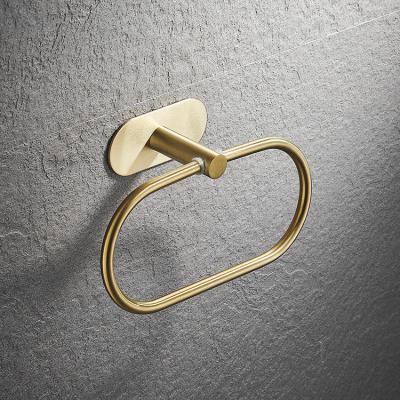 China Heater Wall Mounted Towel Hook Gold Towel Ring For Bathroom for sale