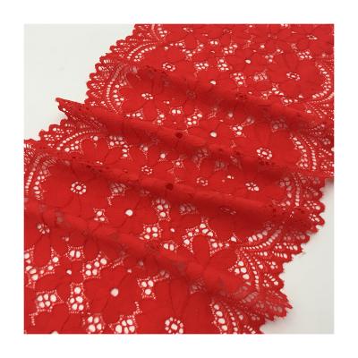 China 20cm Double Edge Elastic Decorative Wrap Knitted African Wedding Lace Trim For Lingerie Or African Wedding Dress Wholesale for sale