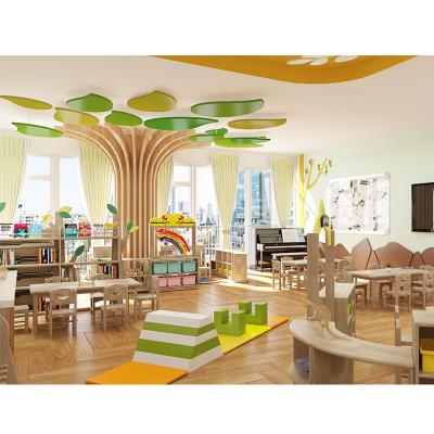 China High Quality Preschool Classroom Design Large Moetry Room for 24 Children Classroom Room Layout Design Forest for sale