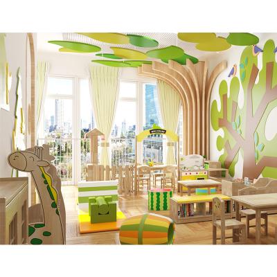 China High Quality Forest Theme Kids Classroom Nature Design Classroom Guard Moetry Interior Design for sale