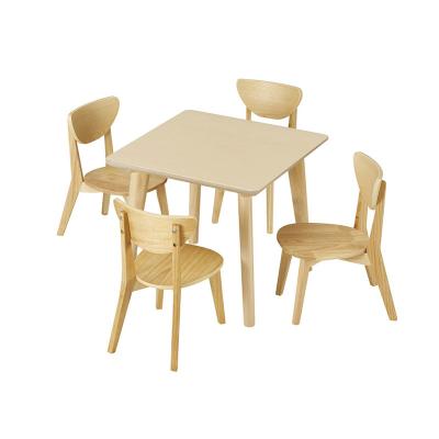 China Moetry Modern School Furniture Pre Primary Wooden Square Table And Chair Set for sale