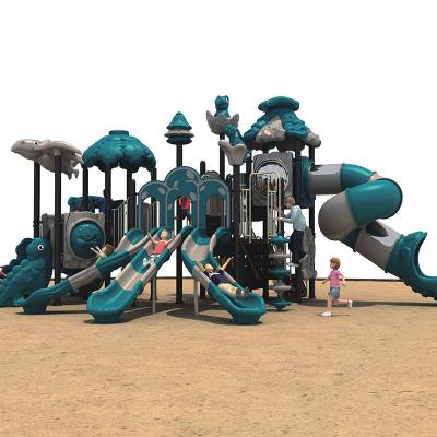 China Moetry High Quality Commercial Outdoor Playground Equipment Large Dinosaur Playground With Multi Slides for sale