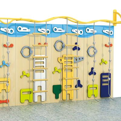 China High Quality Moetry Kids Indoor Climbing Equipment Colorful Wooden Frames For Early Childhood Center for sale