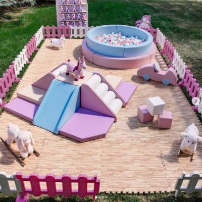 China Toddler Moetry Softplay Playsets Princess Party Softplay Environmental/Portable/Durable Body Training for sale