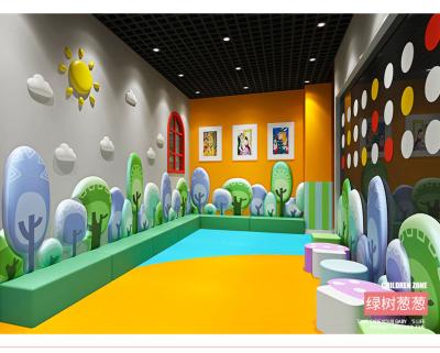 China Environmental/Comfortable/Durable Modern Design Forest Series Wall Padding by Moetry for Kids Playroom Baby Safety Wall Anti-Collision Protector for sale