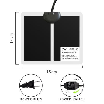 China Heater 15*14cm Reptile 5W Pet Heater Pad Mat for sale