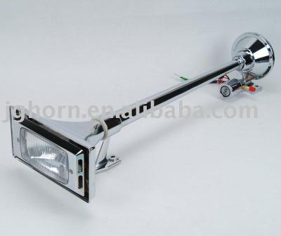 China GALVANIZED 640MM 740MM TRUCK HORN WITH LAMP for sale