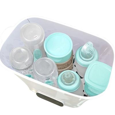 China BPA Free Glass and Plastic Bottle Sterilizing Machine Water Microwave Baby Bottle Sterilizer with Dryer for sale