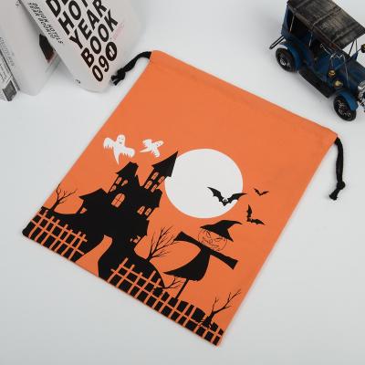 China Handmade Halloween Party Candy Storage Gift Bag Trick Or Treat Halloween Jewelry Stocking Bag 36*44cm for sale