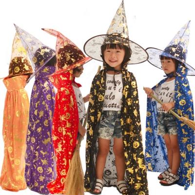 China Professional Pumpkin Cosplay Party Decoration Halloween Cloak And Cloak With Hat For Holiday Cosplay for sale