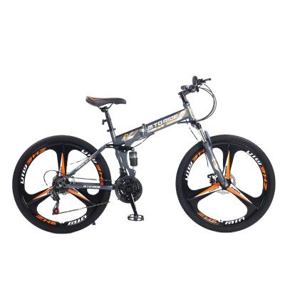 China 2022h sales 26 inch folding mountain bike hot sale bicycle steel 26 inch folding bicycle adult bike for sale