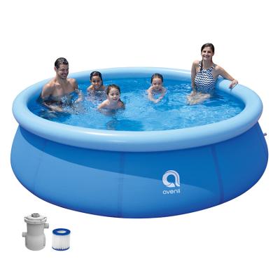 China Outdoor Water Play Jilong Avenli Black Small 2 M Normal Adult Rubber Inflatable Swimming Pool With Pump for sale