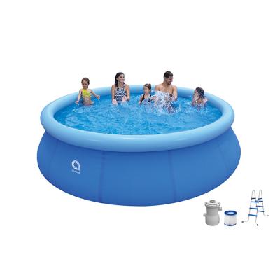 China Outdoor Water Game Jilong Avenli A Unicorn Wireless Automatic Family Size Inflatable Mattress Pool With Cover for sale