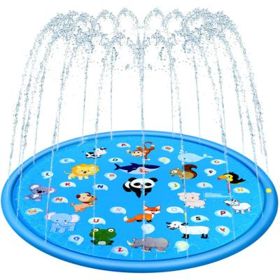 China Easy Carry Play Easy Running Funny Safe To Pad No Kiddie Giant Inflatable Water Sprinkler Splash Pool for sale