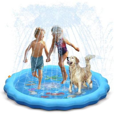 China Easy Carry Safe Play Dog Sprinkler Pad Unicorn Pool Splash Mat 80 Easy Running Funny Play Nursery for sale