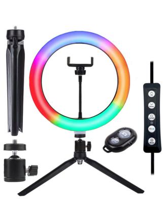 China Ideo Photo Recording Ringlight 26cm Led Photography Selfie Ring Light Phone Remote Lamp Lighting Tripod Stand Youtube Video for sale