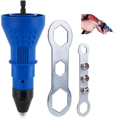 China High Quality Carbon Steel Drill Adapter Rivet Nut Gun Cordless Riveting Attachment for sale