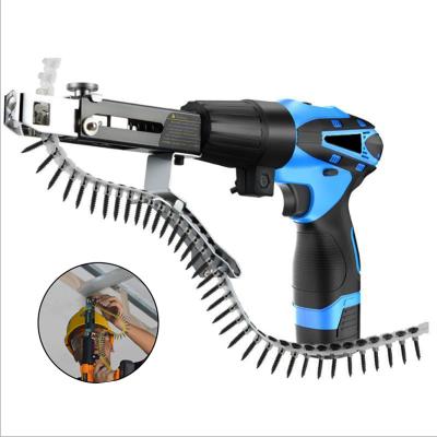 China Auto Wireless Nail Gun Adapter Electric Nail Chain Belt Autofeed Assembled Drywall Screw Gun Attachment SGA001 for sale