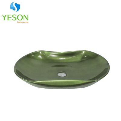 China Without Faucet Bathroom Sink Granite Countertops Ceramic Art Basin Designs For Dining Room for sale