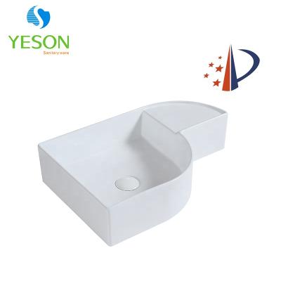 China Modern Ceramic Sanitaryware Bathroom Basin Special Shape Basin Italian Patent Yeson Design for sale