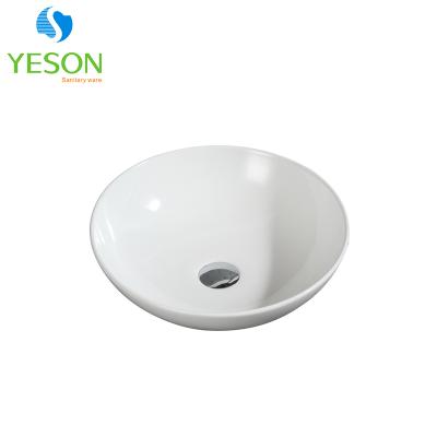 China Modern Slim Edge P-008 Ceramic Portable Shampoo Basin Washroom Basin for sale