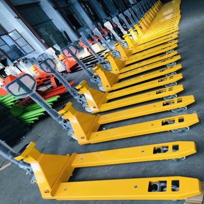 China Nylon or PU Manual Pallet Truck with Digital Scales for sale