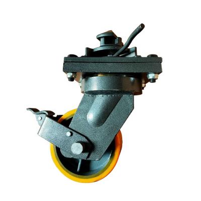 China Flat Freestanding Container Wheel Caster With Twist Lock for sale