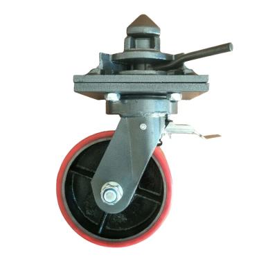 China 1000kg Swivel Flat Caster Freewheels For Shipping Container for sale