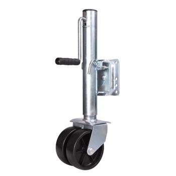 China 1500LBS Casting Double Wheels Crosswind Side Swivel Wheel Jockey for sale