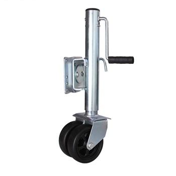 China 2000LBS Mount Trailer Jack Jockey Wheel With Double Side Swivel Wheel for sale