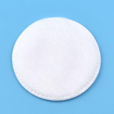 China Medical / Personal Care Customized Facial Cleansing Makeup Remove 6cm Round Polishing Pads Brand Cotton Pad for sale