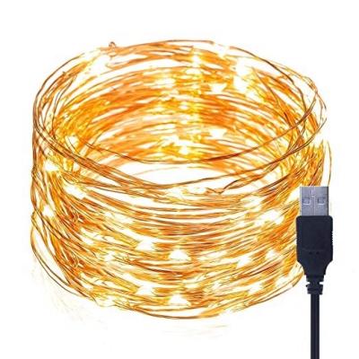 China IL-CSL-B03 100 LED USB Cable Operated Copper Wire Led Fairy Lights Festival Decoration Lights For Christmas Event Use for sale