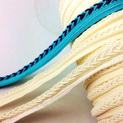 China Sustainable Bag Ties Nylon Ribbon Polyester Webbing Bias Tubing Tape for sale