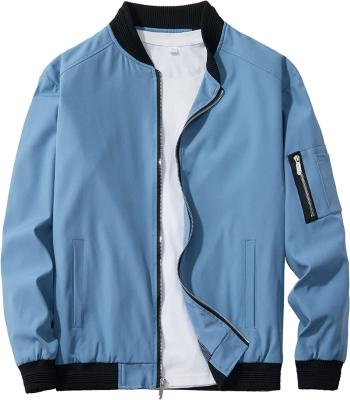 China Viable Men's Sportswear Slim Fit Light Jacket Casual Bomber Jacket for sale