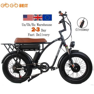 China 1500 Watt 20 Inch GOGOBEST GF750 Motor Two-Seater Aluminum Alloy T/T Torque Electric Bike for sale