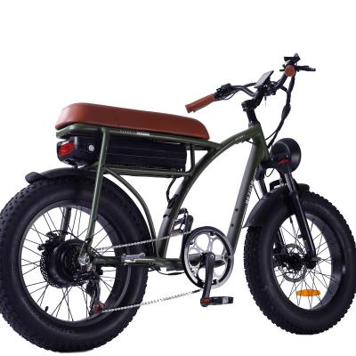 China Motor 1000W 30-50km/h Alloy Retro Fat Tire BEZIOR XF001 20 Inch Electric Bike Aluminum Bicycle for sale