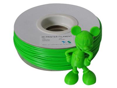 China  HIPS Plastic Filament 3mm Green , Rapid Prototyping 3D printer Consumables for sale