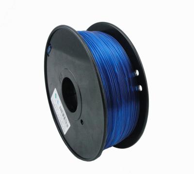 China Blue TEPG 3mm 3D Printer Filament Plastic Material MakerBot ROHS for sale