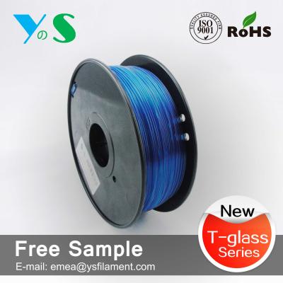 China Het Blauw van PETG 3.0mm met 3d drukgloeidraad voor 3d gloeidraden makebot Te koop