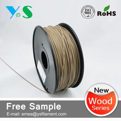 China Donkere Bruine 3mm Houten 3D Printergloeidraad Glanzend voor 3D Printer van Reprap Te koop