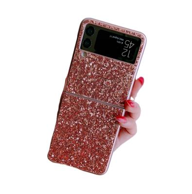 China Shockproof Multicolor Glitter Phone Case Cell Phone Case For Samsung z Flip 3 for sale